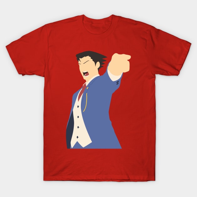 Ace Attorney - Pheonix Wright T-Shirt by billistore